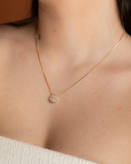 Colar Cherish Banho de Ouro